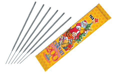  Бенгальские свечи 6 шт 200 мм в пакете  в Перми